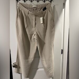 Abercrombie & Fitch Women's Cream Wide Leg Pants